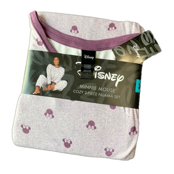 Disney Ladies Minnie Mouse Pajamas Purple Soft 2 piece Set Size 2X NWT - Picture 1 of 6